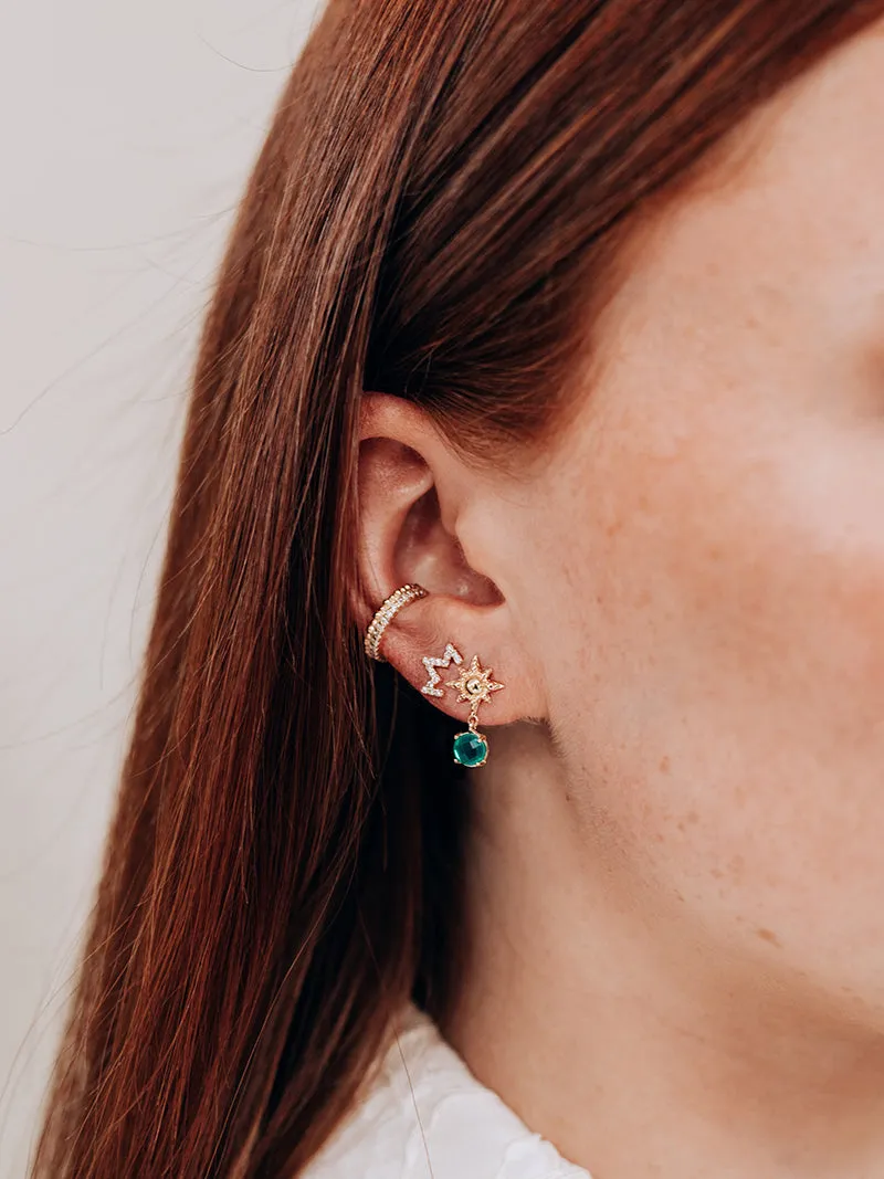 Aztec Zig Zag Studs