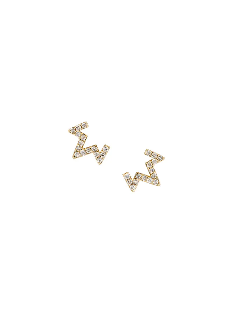 Aztec Zig Zag Studs