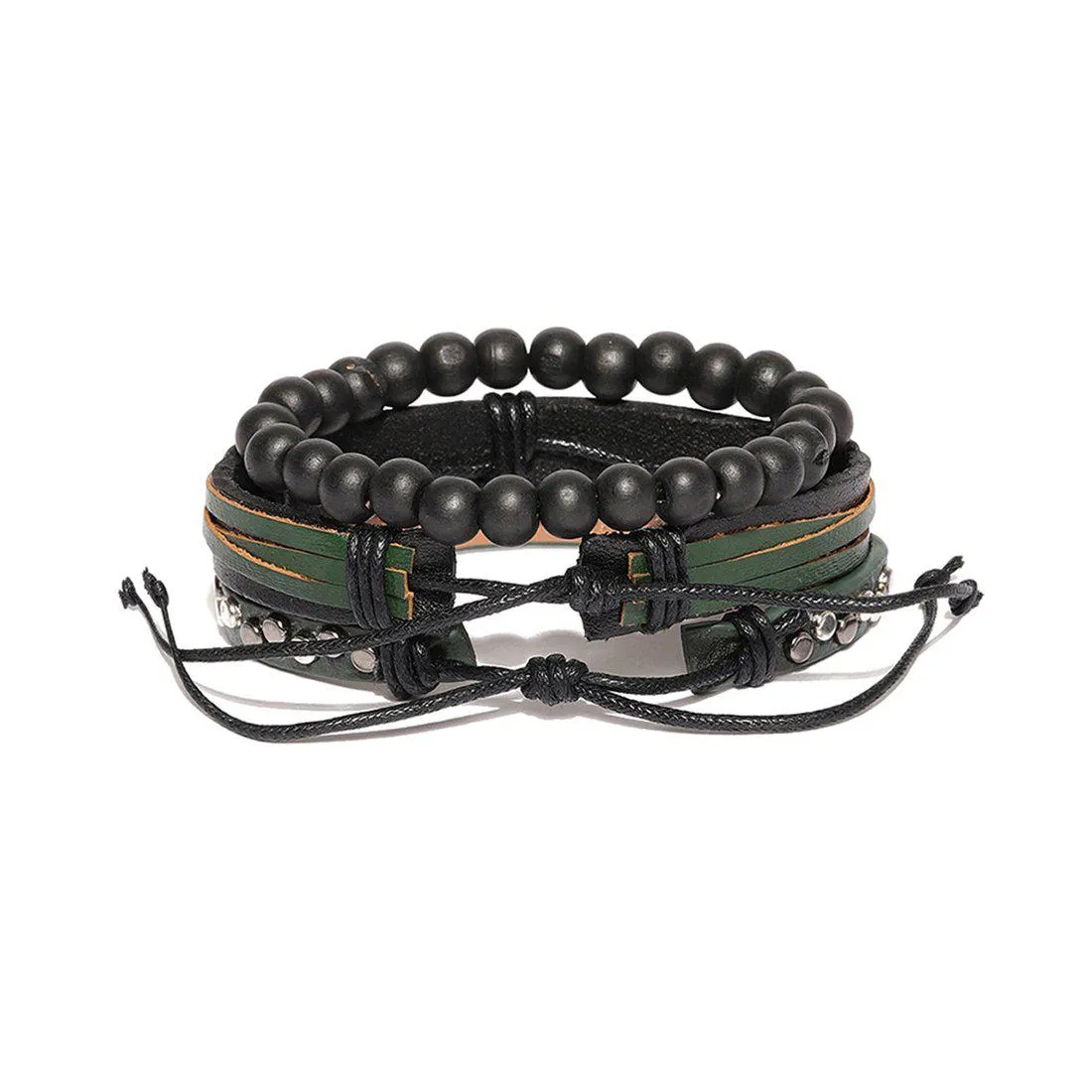 BRAIDED MULTI-LAYER BRACELET SET