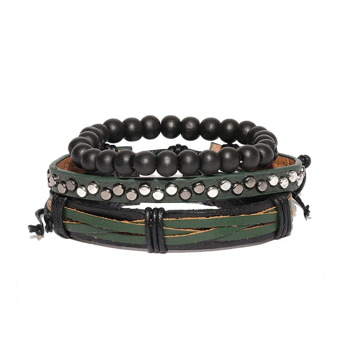BRAIDED MULTI-LAYER BRACELET SET