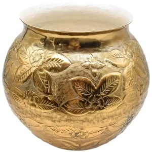 Brass Decor Bowl – Gold, Shiny Pattern, Luxury Gift & Decoration