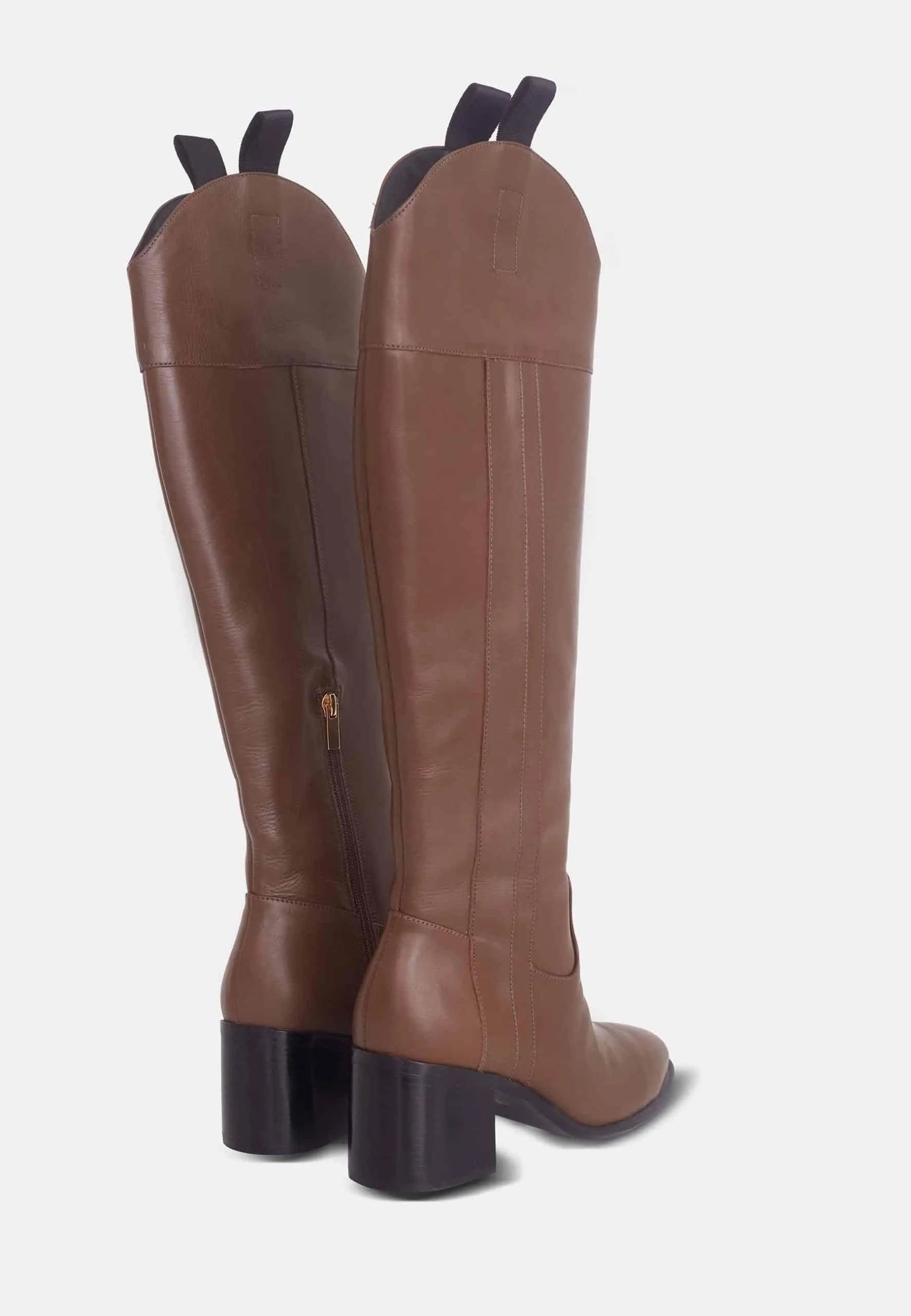 Canna Elegant Leather Knee-High Boots