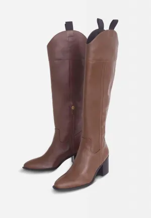 Canna Elegant Leather Knee-High Boots