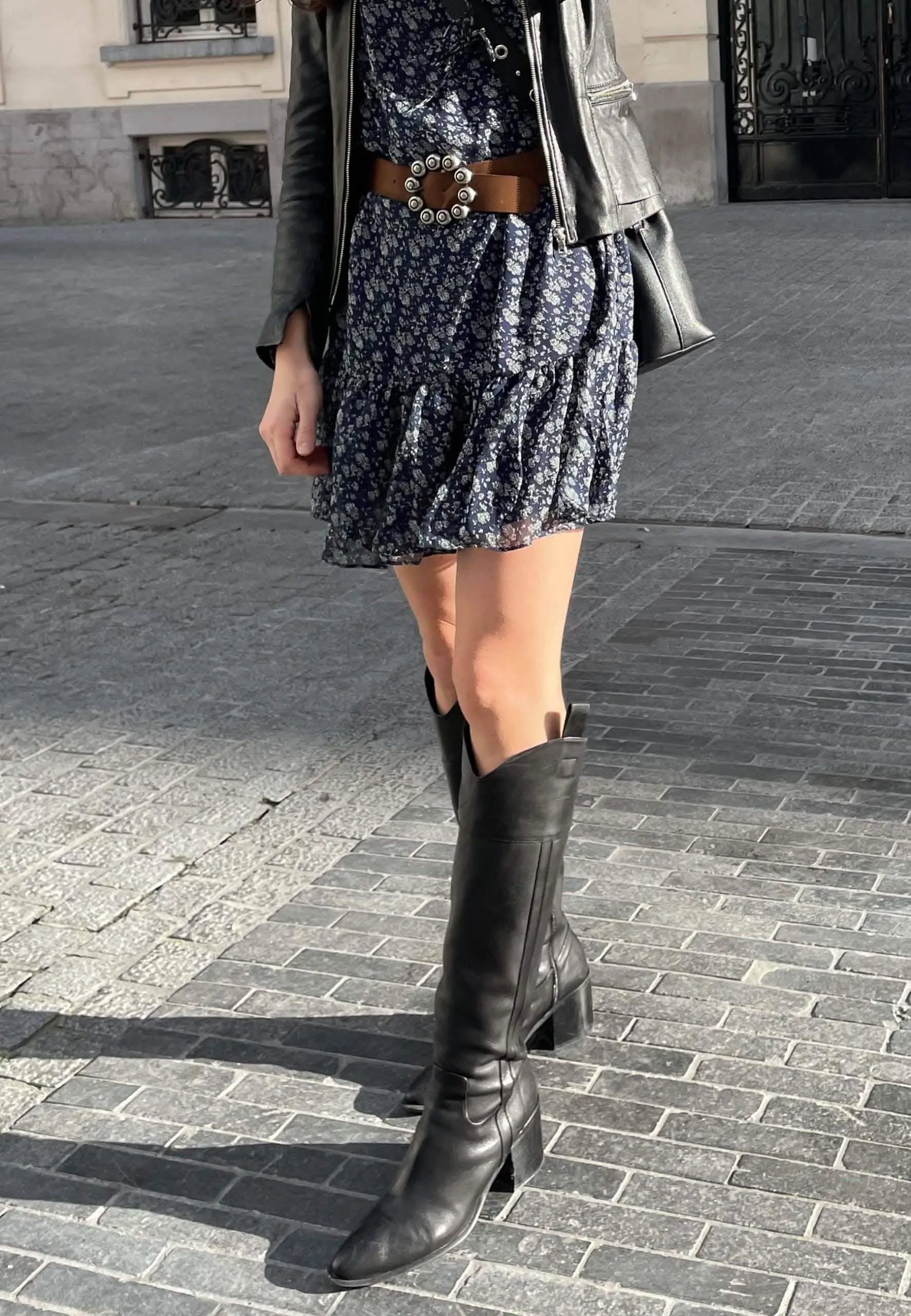 Canna Elegant Leather Knee-High Boots