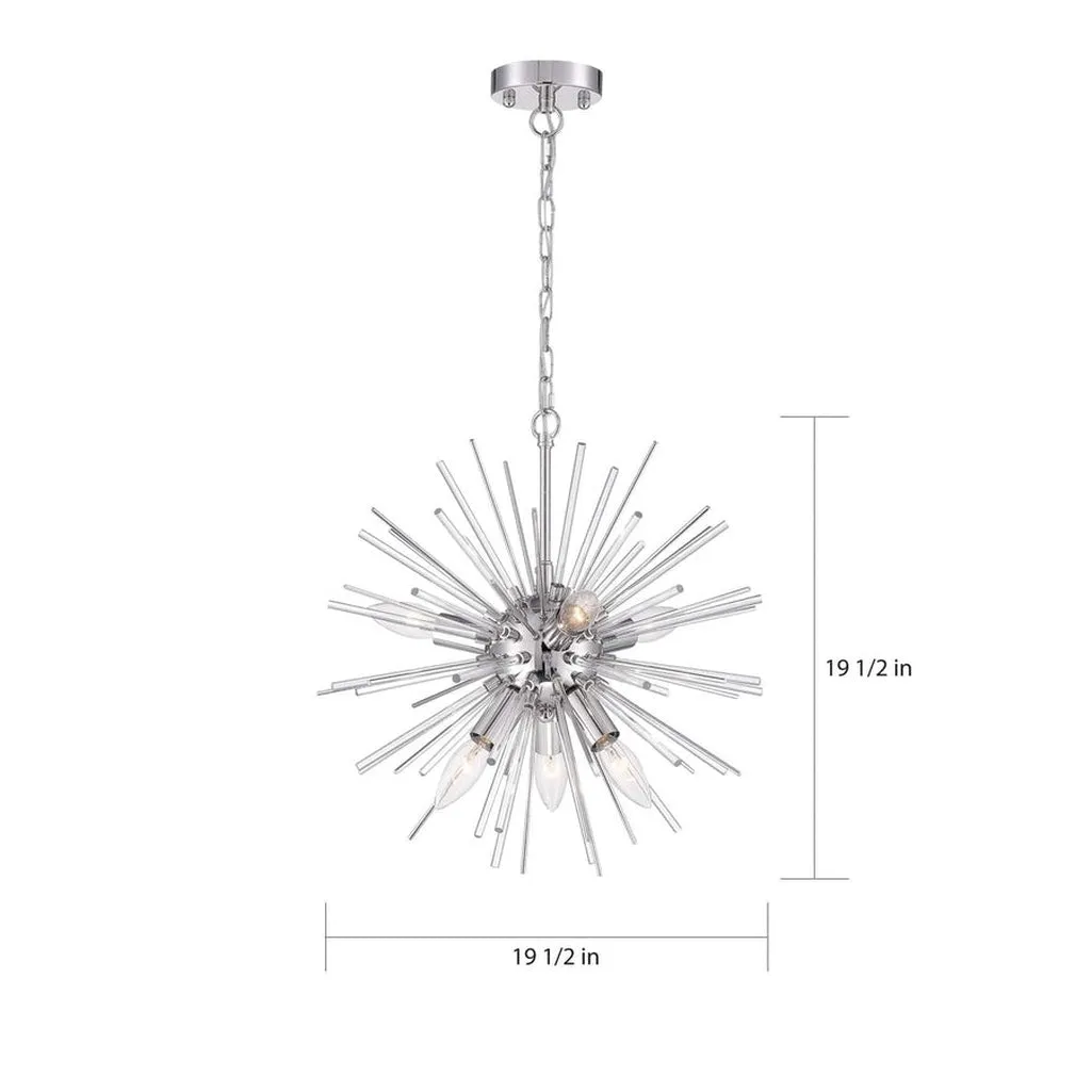 CIRRUS 8 LIGHT CHANDELIER