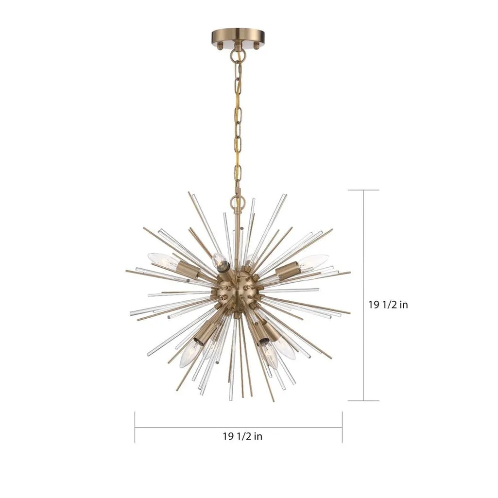 CIRRUS 8 LIGHT CHANDELIER