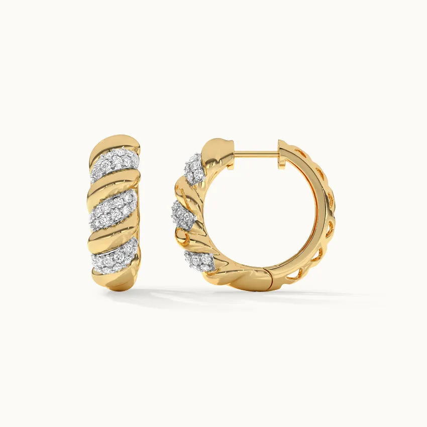 Classic Tidal Diamond Hoops