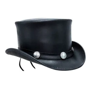Coin Toppers Leather Top Hat