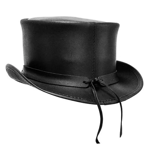 Coin Toppers Leather Top Hat