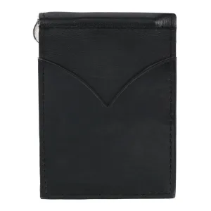 CTM® Men's Lambskin Leather Money Clip and Wallet