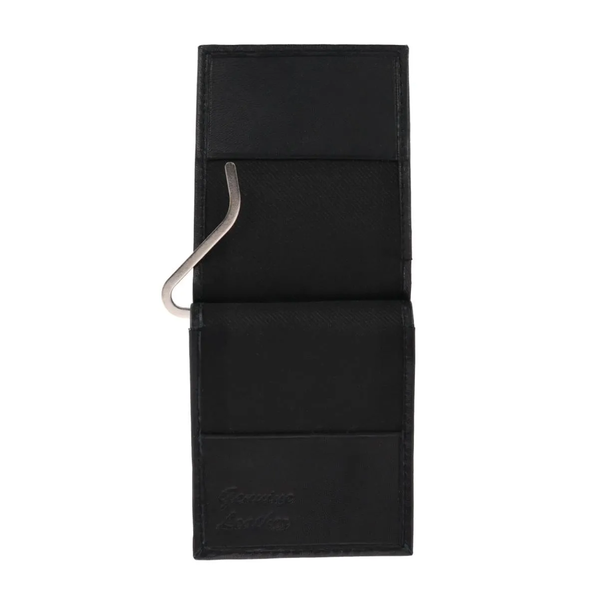 CTM® Men's Lambskin Leather Money Clip and Wallet