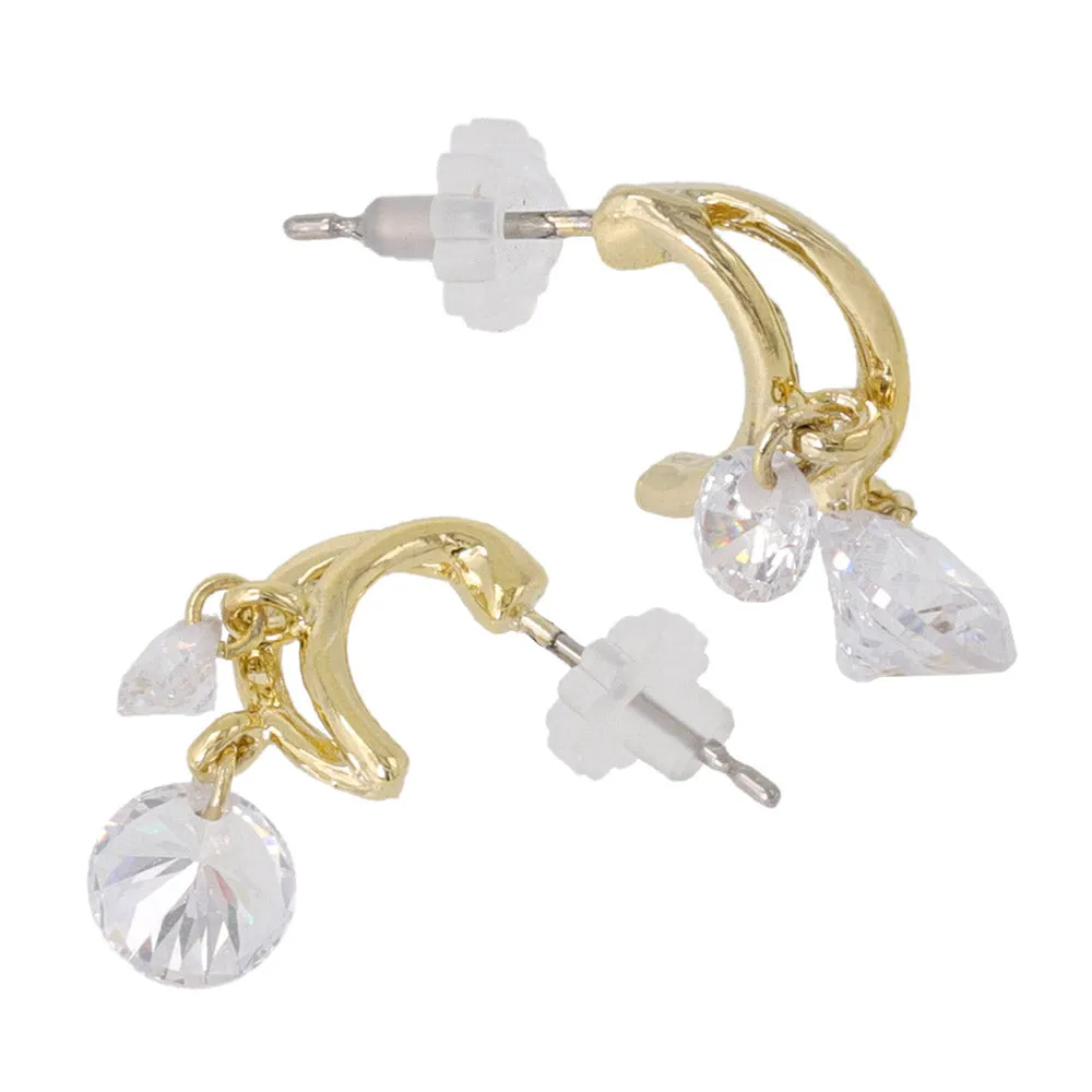 CZ Drop Earrings
