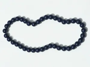 Dark Navy Blue Circular Plastic Beads - 10 mm