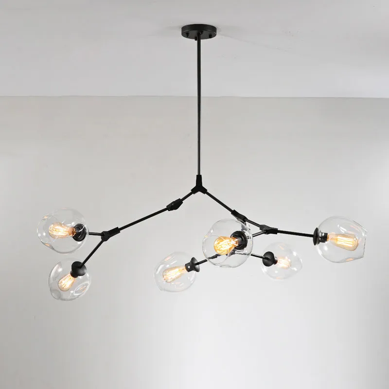 Elegant Glass Molecular Pendant Chandelier for Living Room Decor