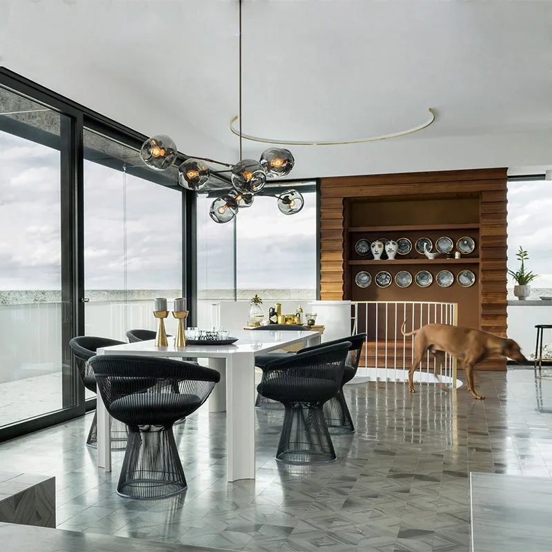 Elegant Glass Molecular Pendant Chandelier for Living Room Decor