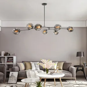 Elegant Glass Molecular Pendant Chandelier for Living Room Decor