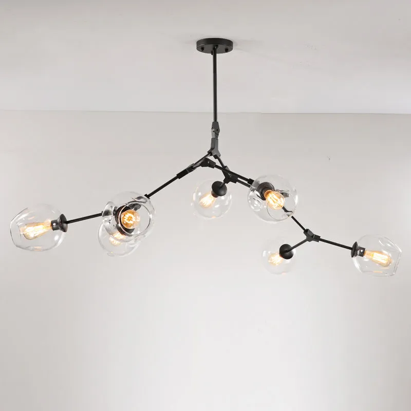 Elegant Glass Molecular Pendant Chandelier for Living Room Decor