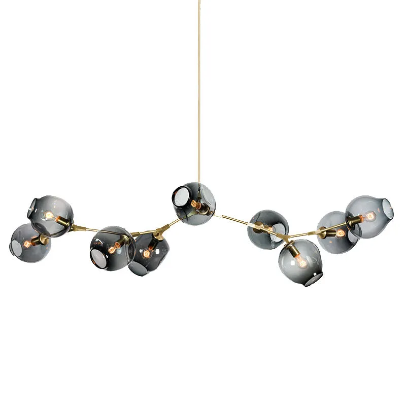 Elegant Glass Molecular Pendant Chandelier for Living Room Decor