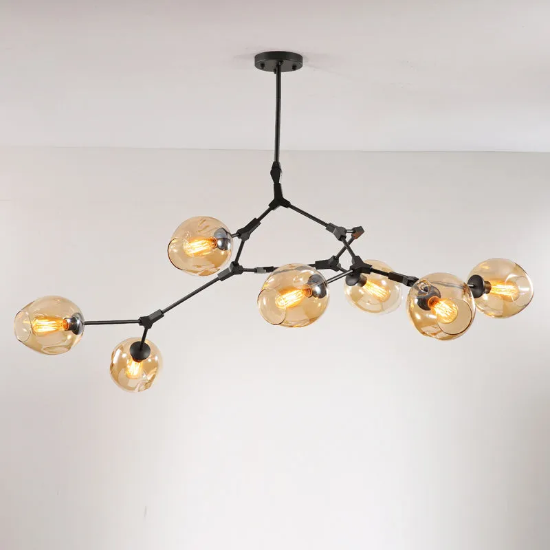 Elegant Glass Molecular Pendant Chandelier for Living Room Decor