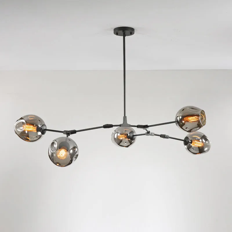 Elegant Glass Molecular Pendant Chandelier for Living Room Decor