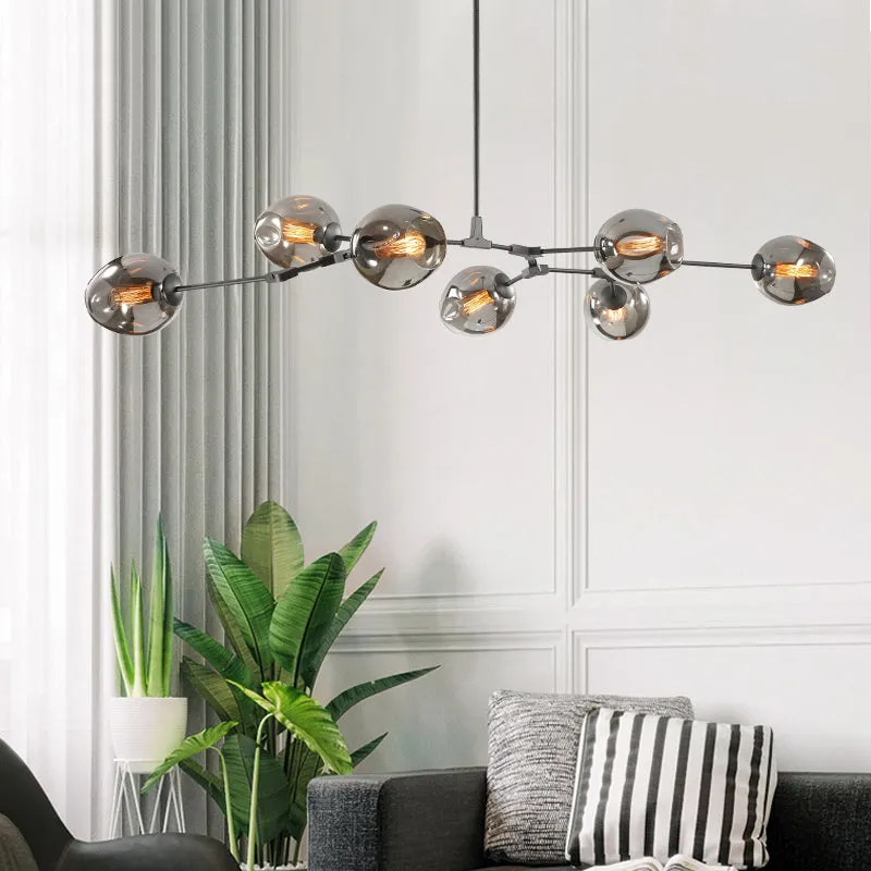 Elegant Glass Molecular Pendant Chandelier for Living Room Decor