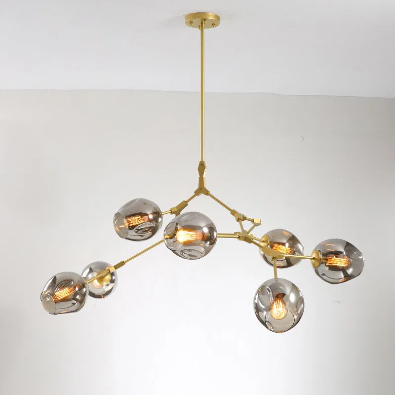 Elegant Glass Molecular Pendant Chandelier for Living Room Decor