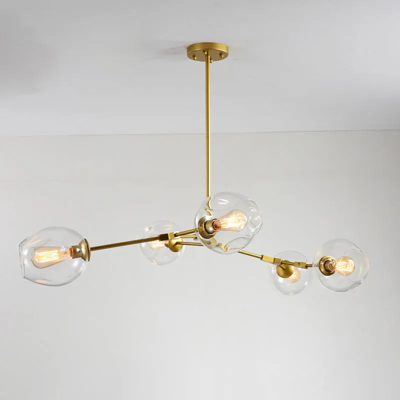 Elegant Glass Molecular Pendant Chandelier for Living Room Decor