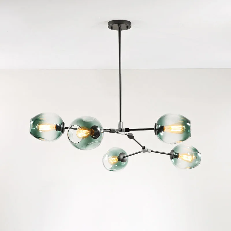 Elegant Glass Molecular Pendant Chandelier for Living Room Decor