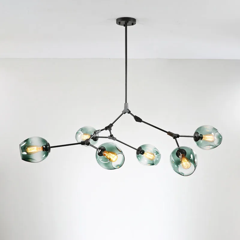 Elegant Glass Molecular Pendant Chandelier for Living Room Decor