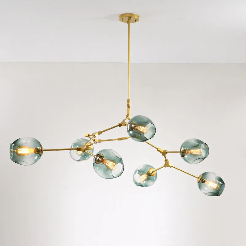 Elegant Glass Molecular Pendant Chandelier for Living Room Decor