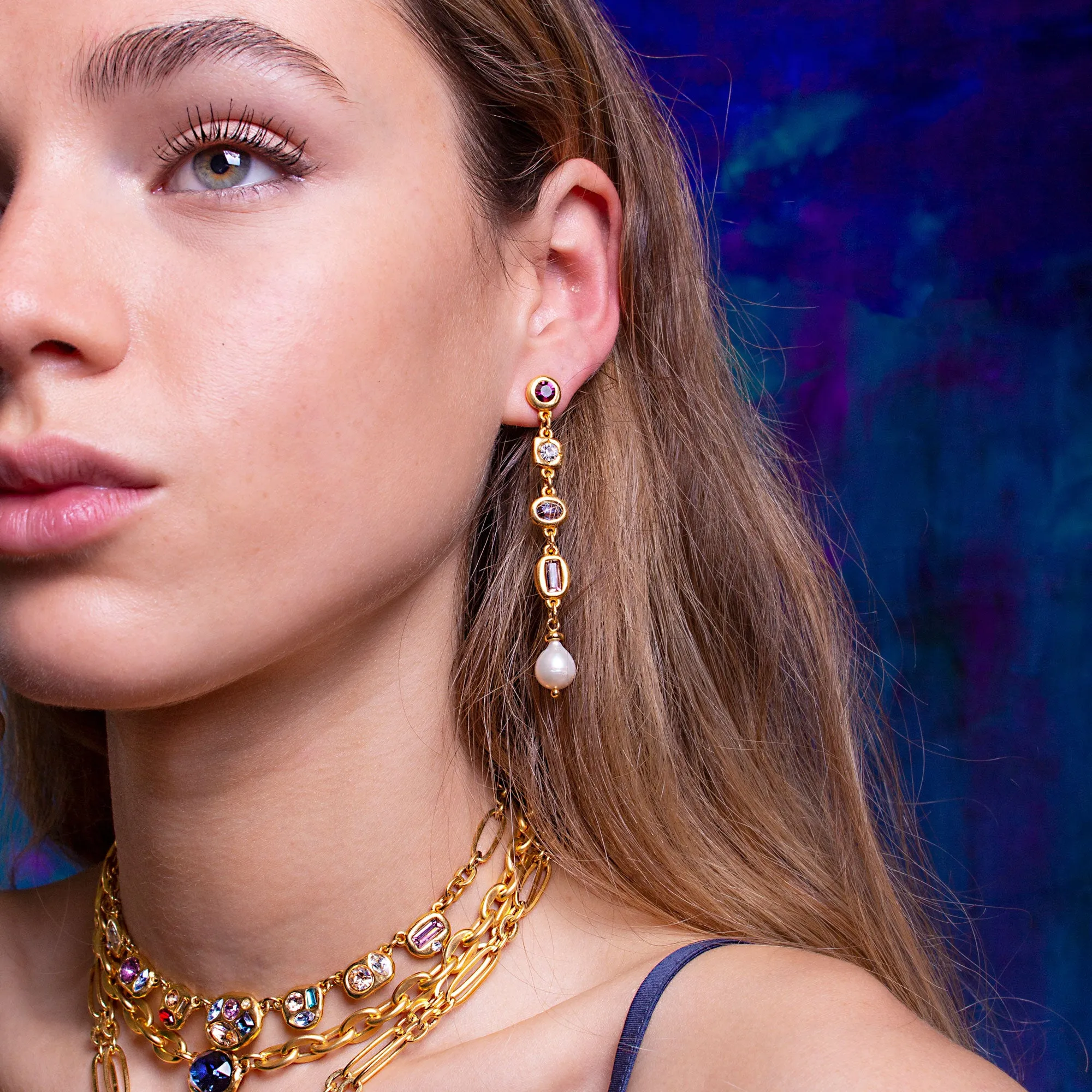 Eugenia Gem Drop Earrings