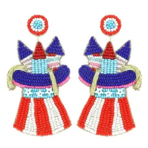 Firework Beaded Earrings