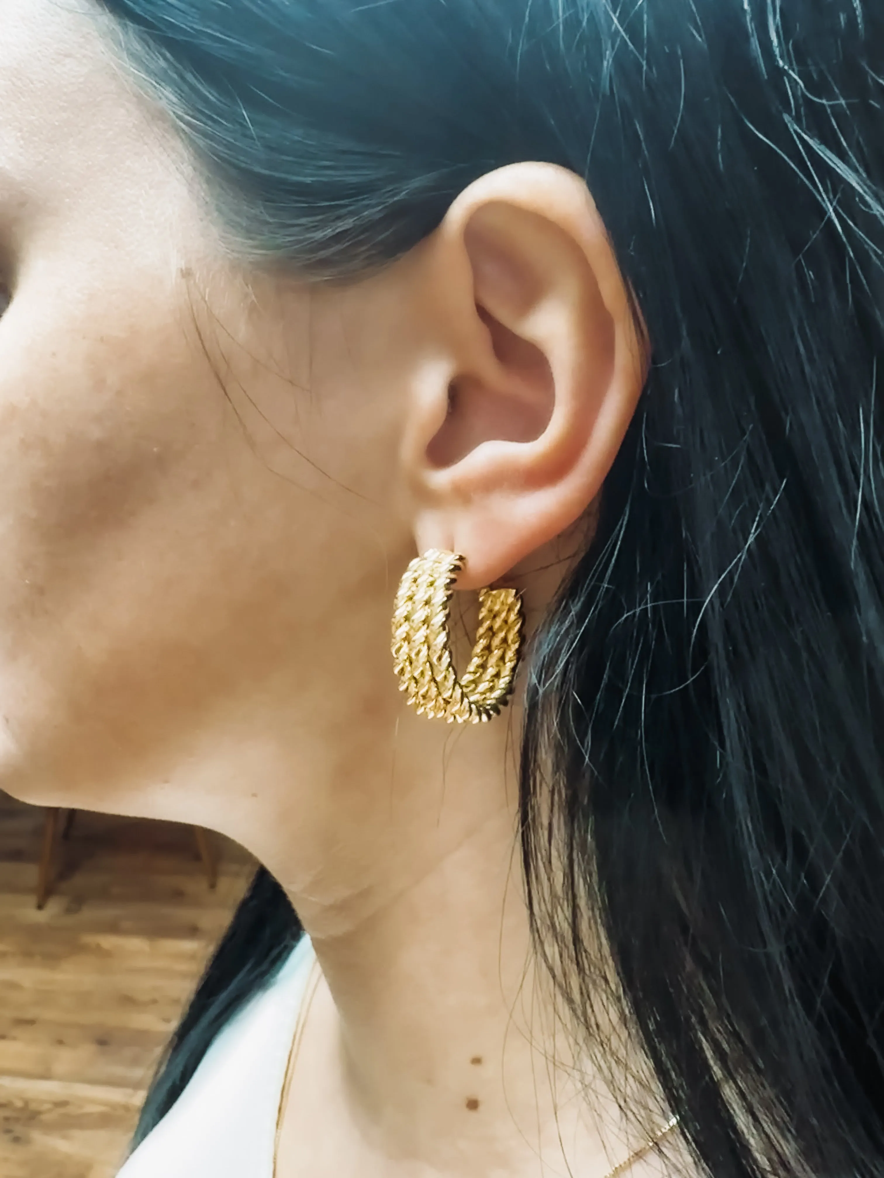 French Braid Earrings