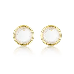 GEORGINI NOEL NIGHTS SLICED STONE EARRINGS GOLD