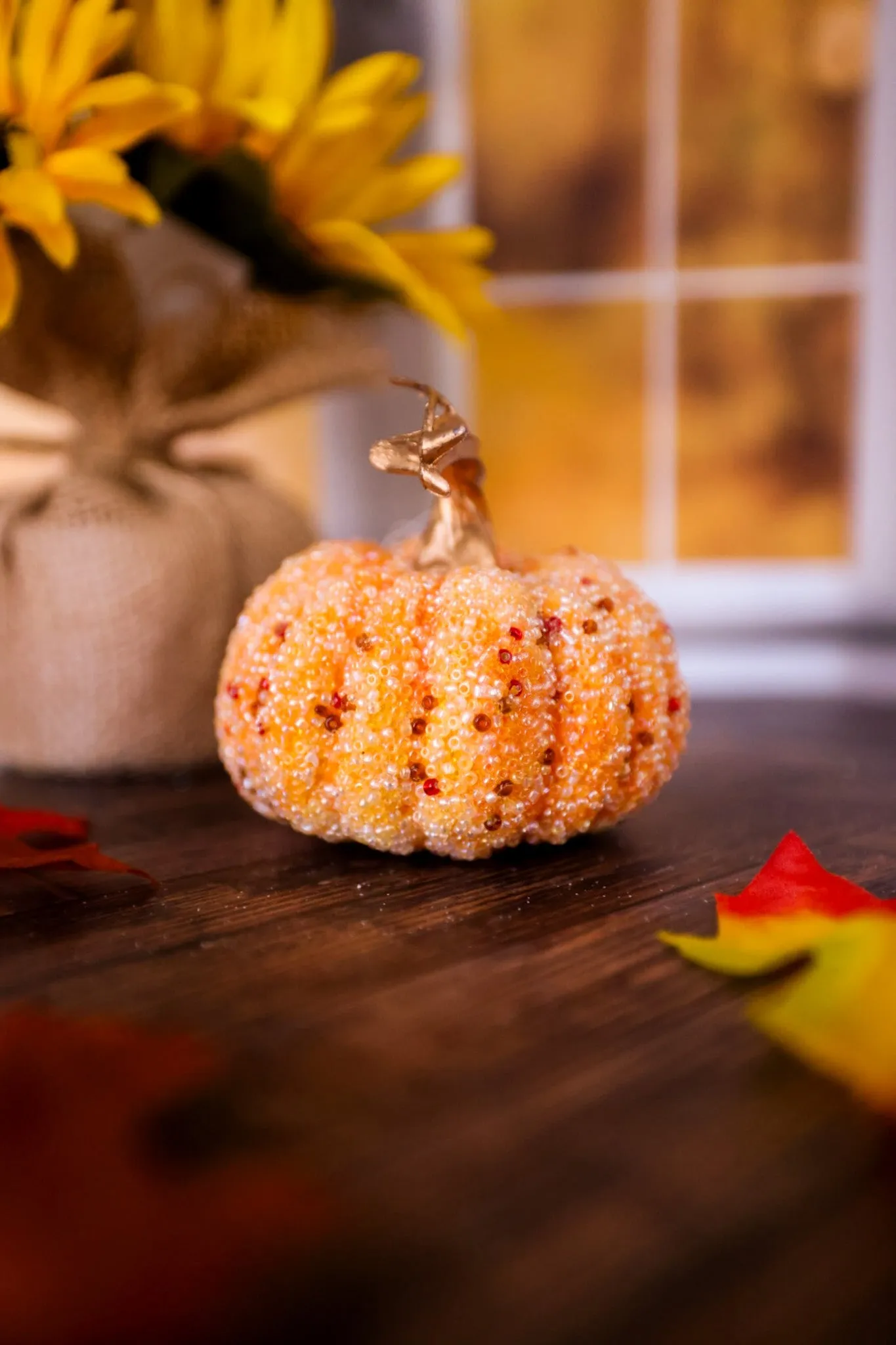 Glittering Pumpkin Figurines (3 Styles) FINAL SALE