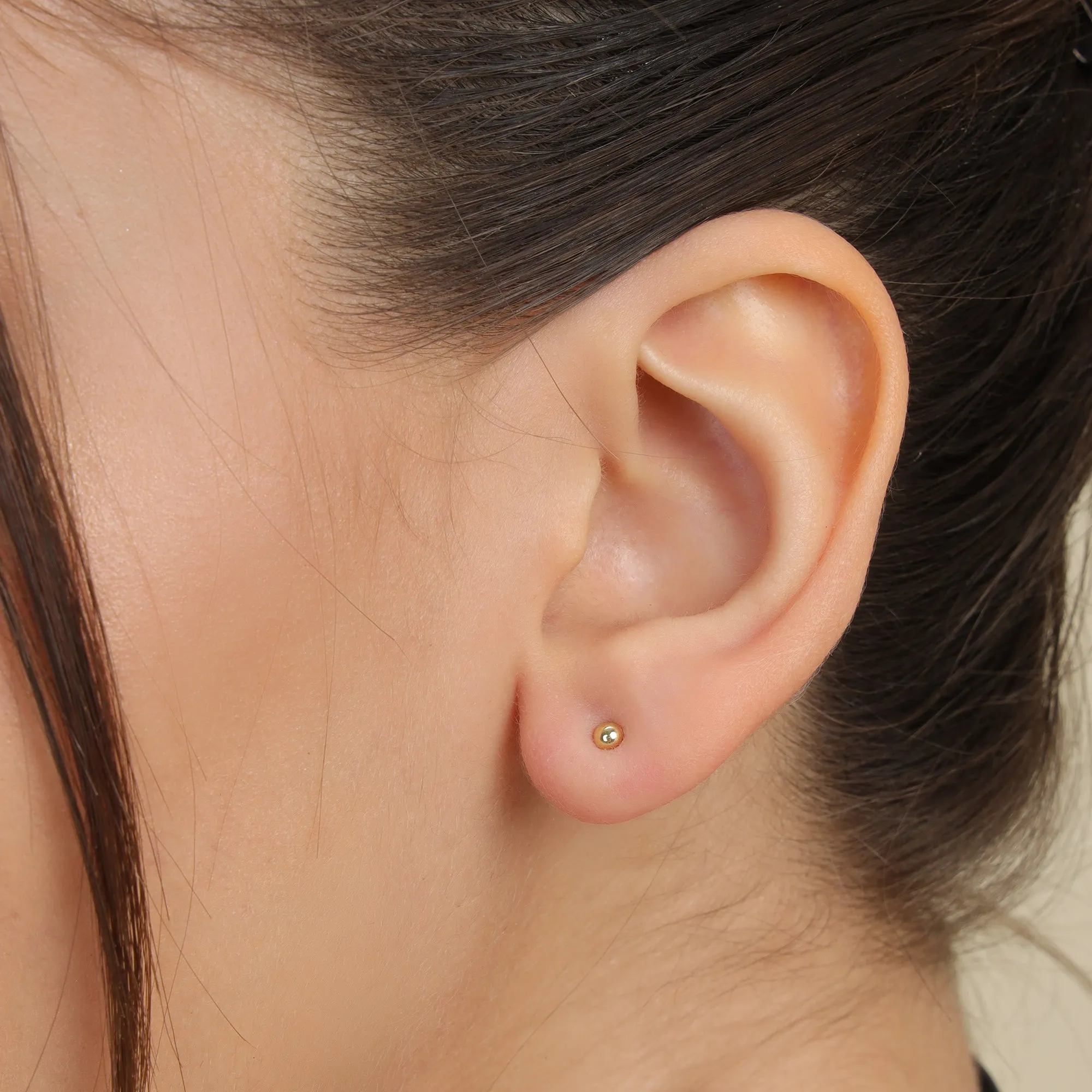 Golden Pearl Studs