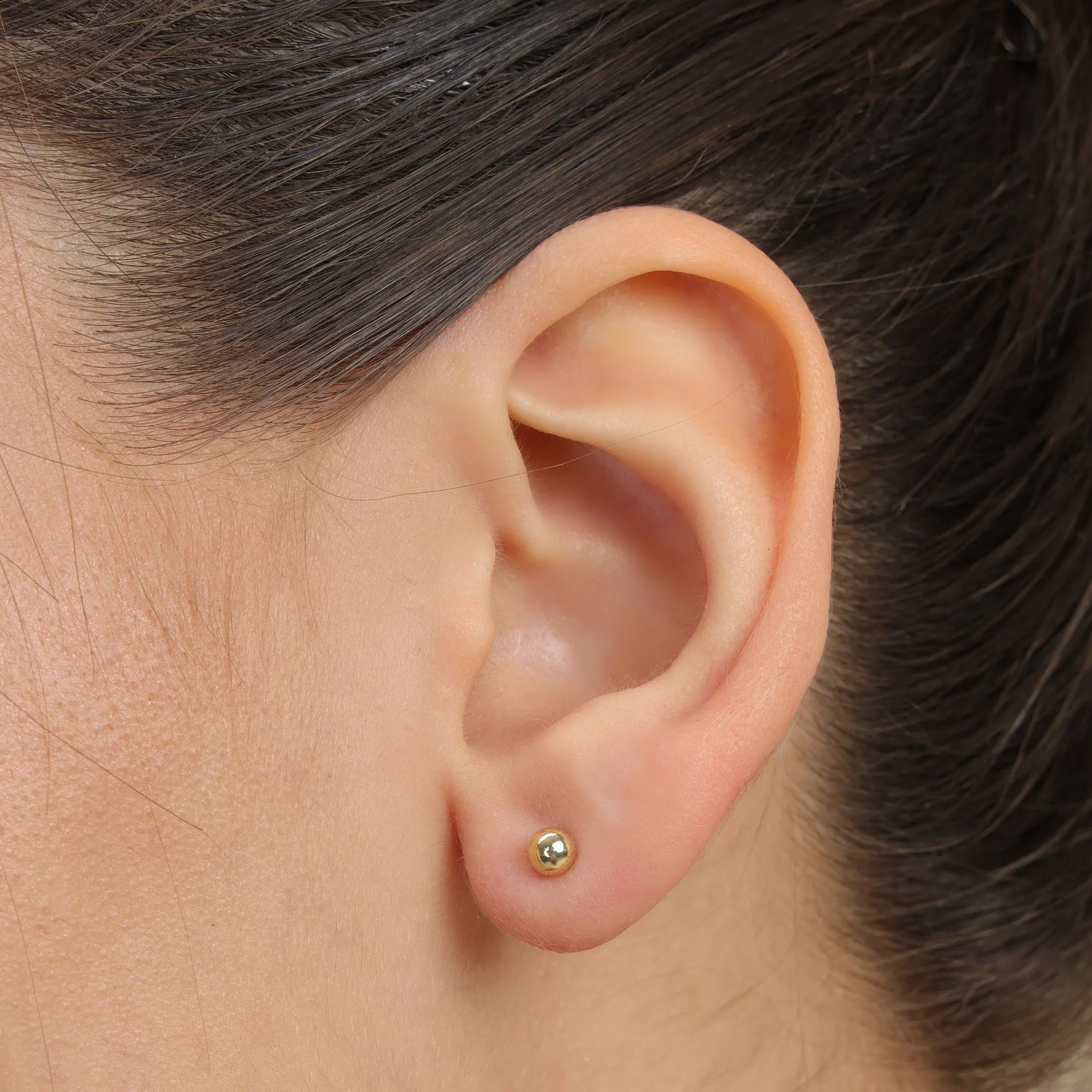 Golden Pearl Studs