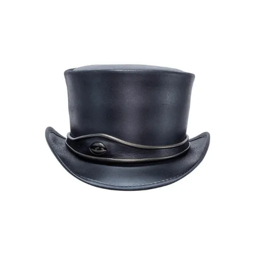 Illuminati Evil Eye Leather Top Hat
