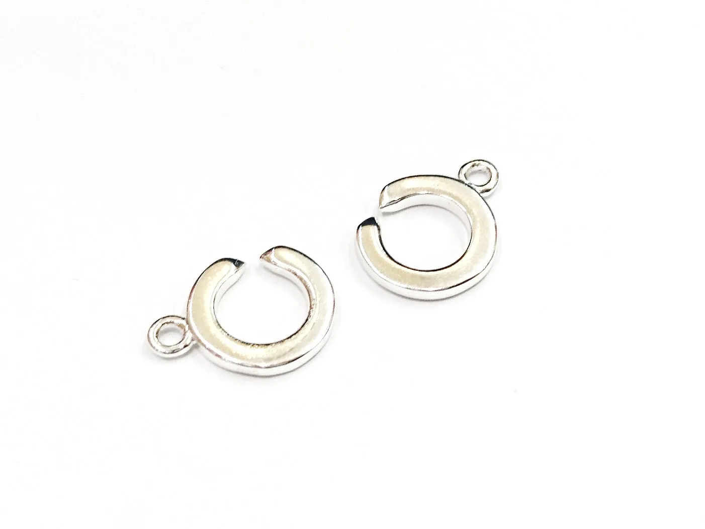 Interlocking Clasp, Sterling Silver, 12x24mm | 對扣, 925銀, 12x24mm