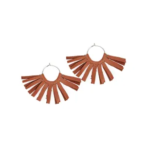 ISA earrings, cognac