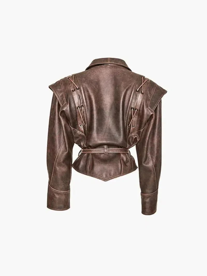 Katniss – Western-inspired style – Leather jacket