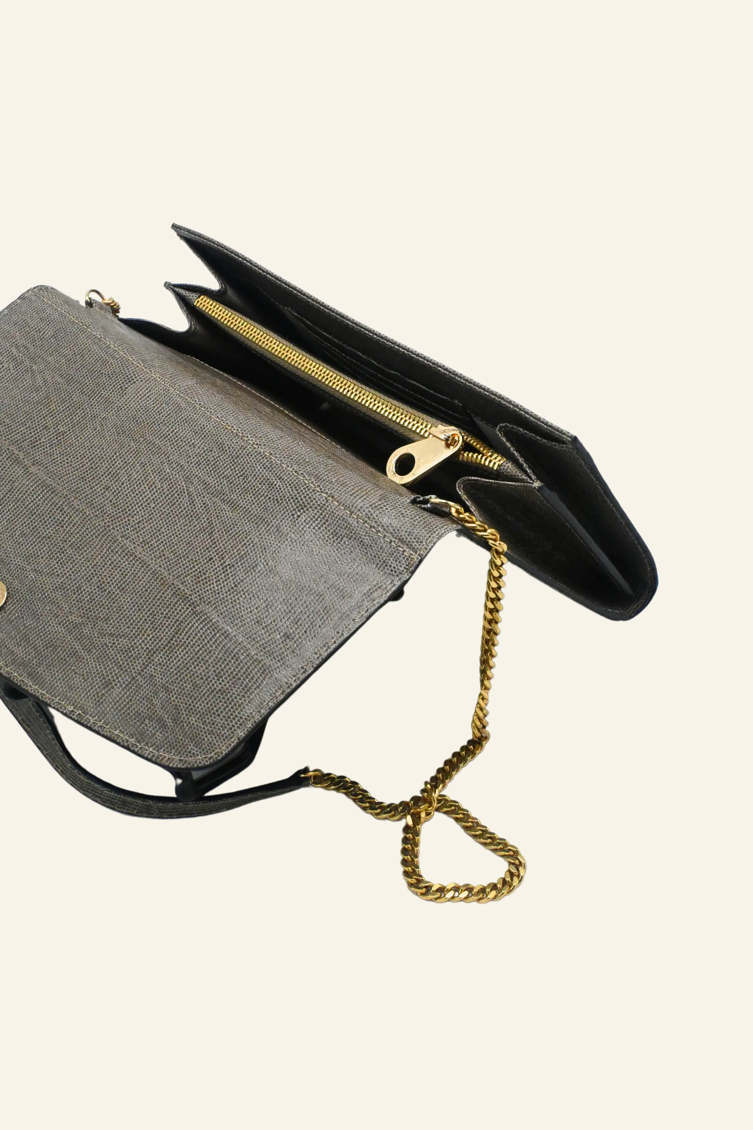 Leather Chain Clutch