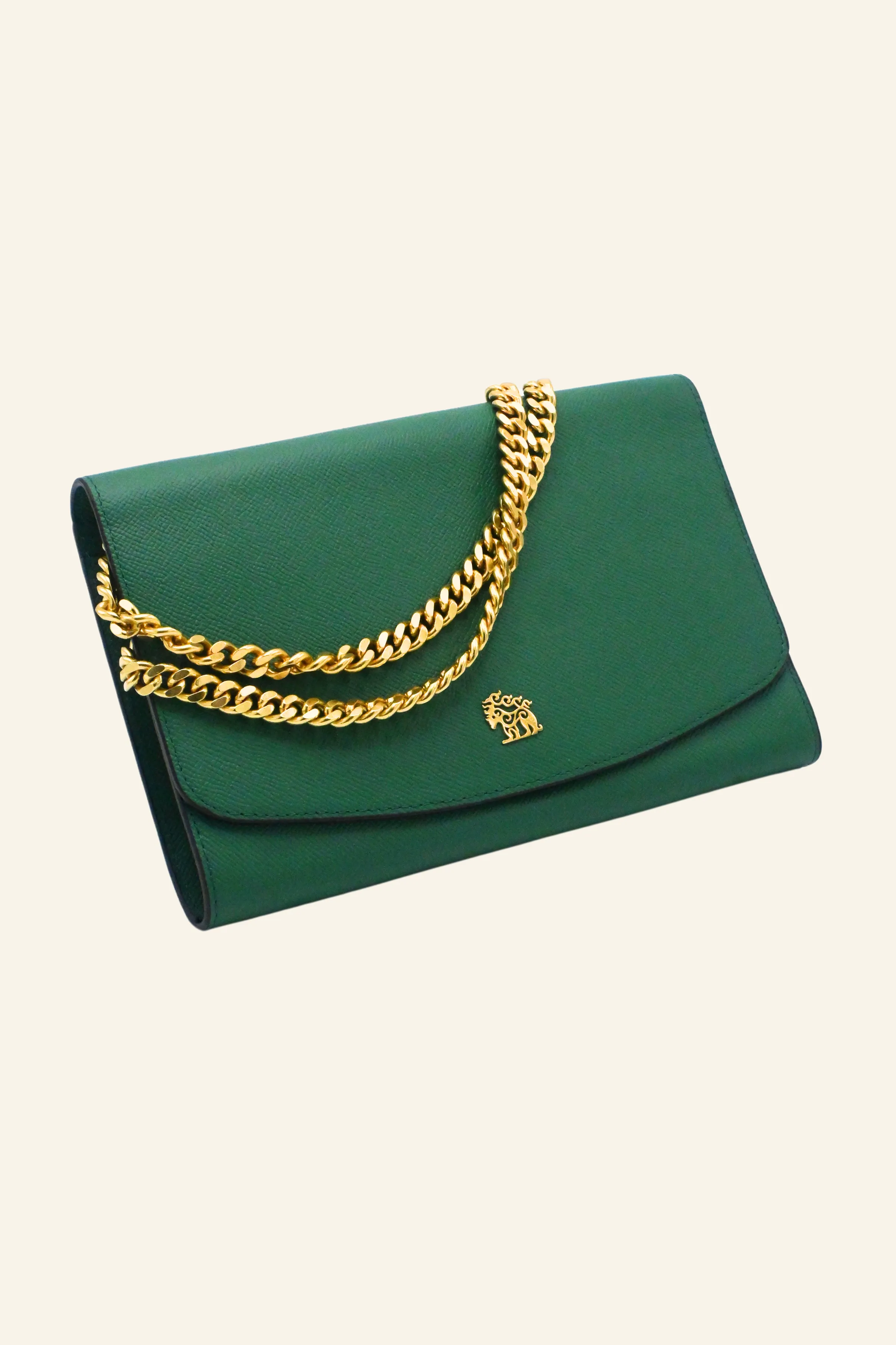 Leather Chain Clutch