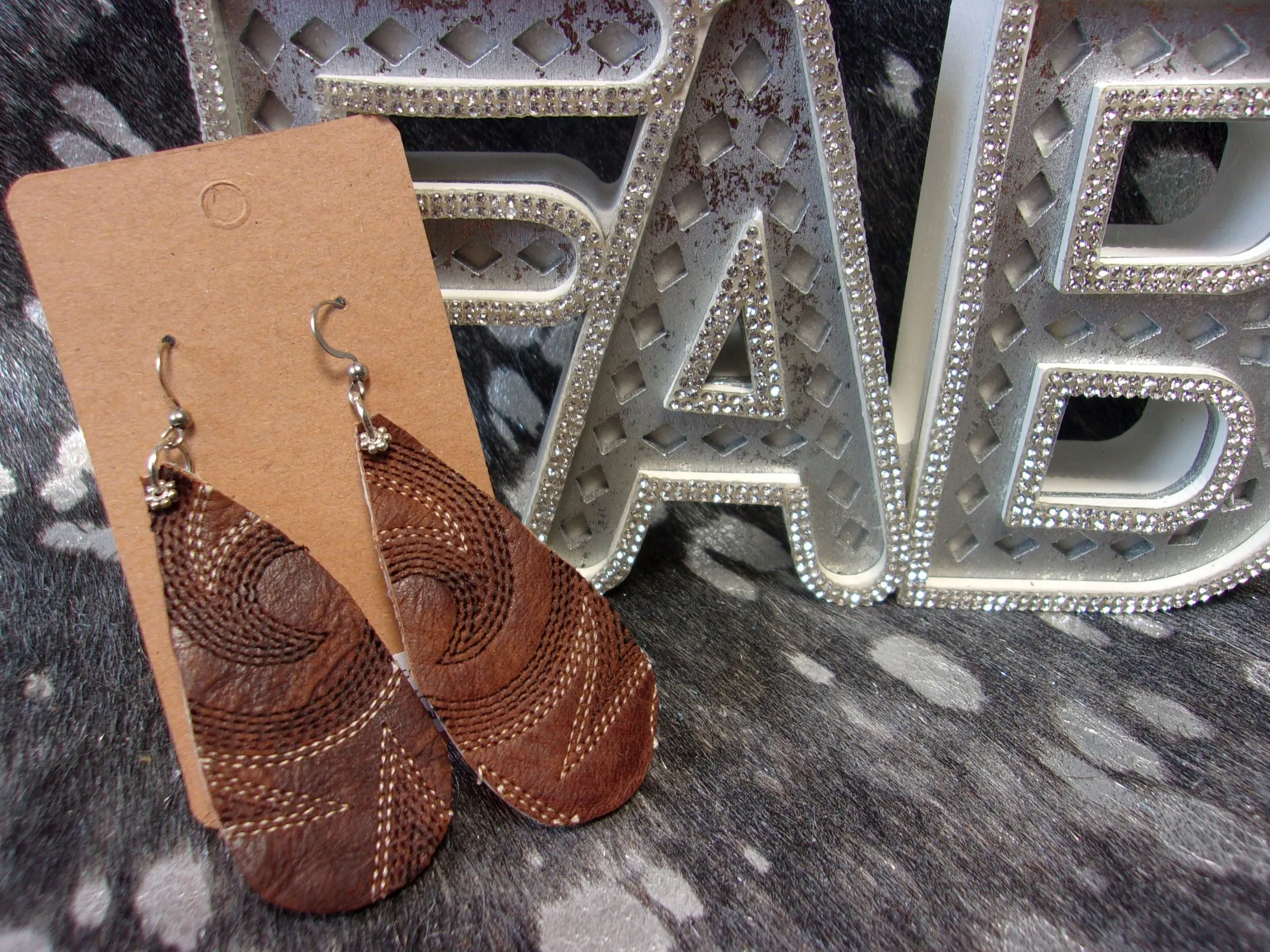 Leather Earrings ER06