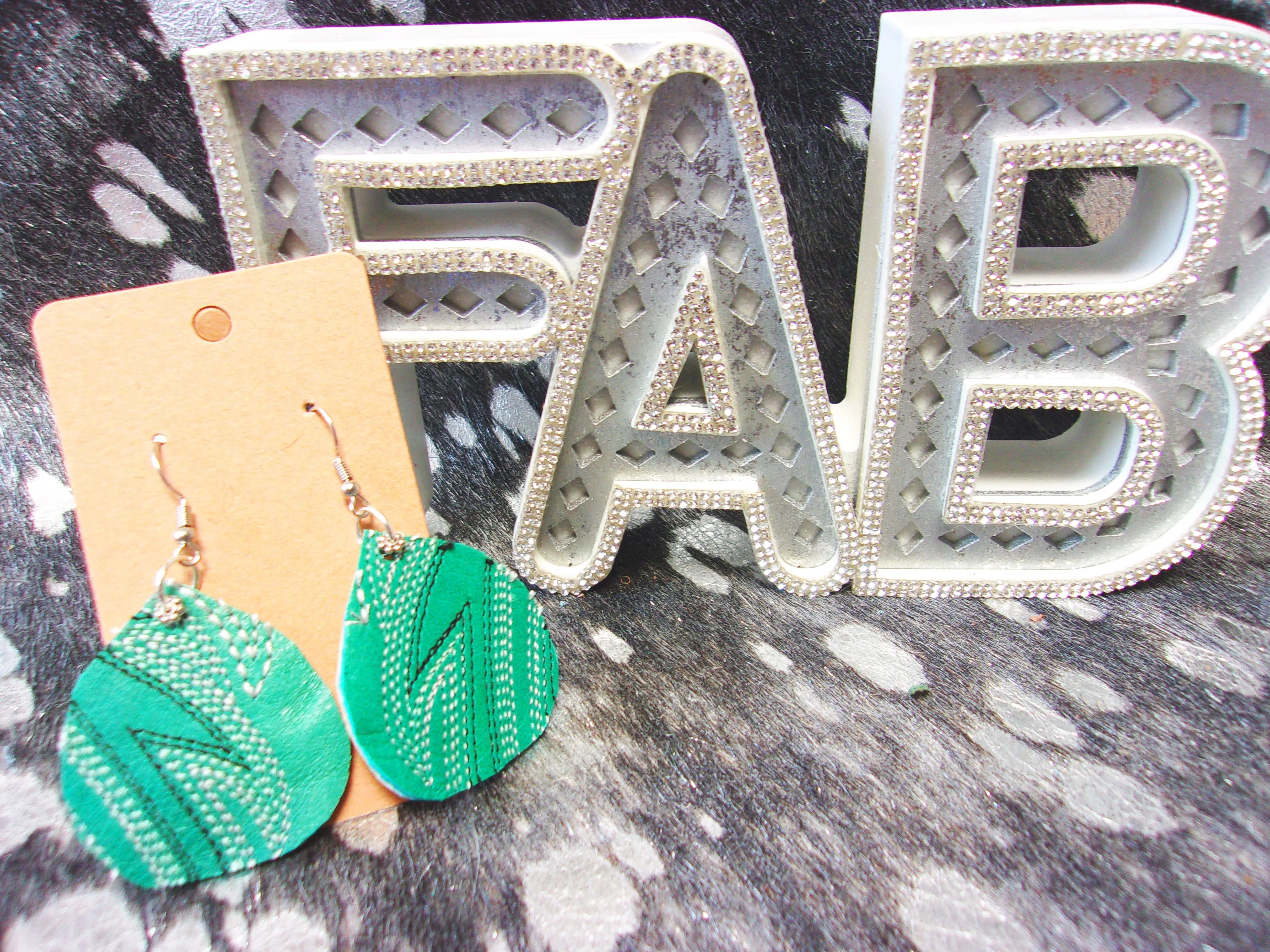 Leather Earrings ER60