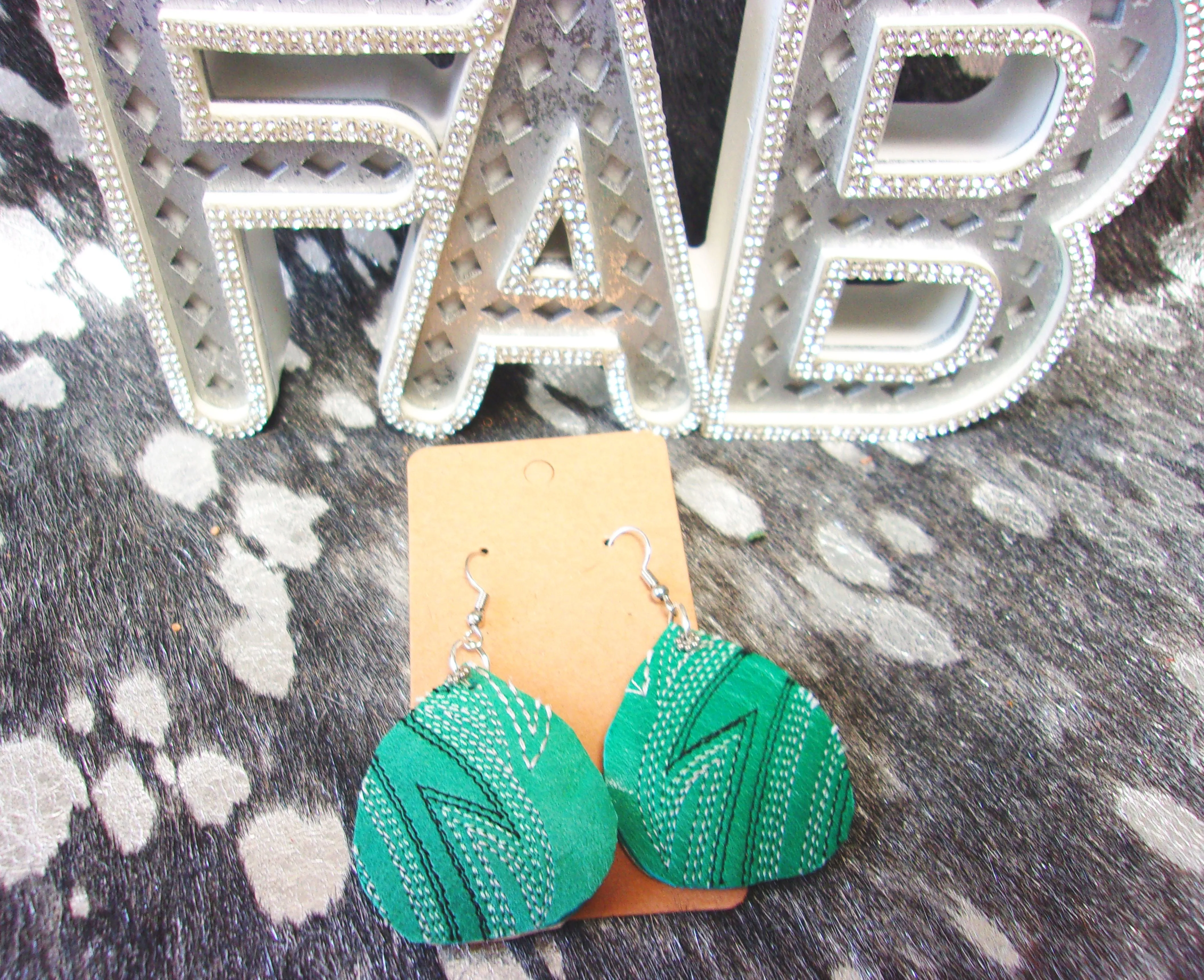 Leather Earrings ER60