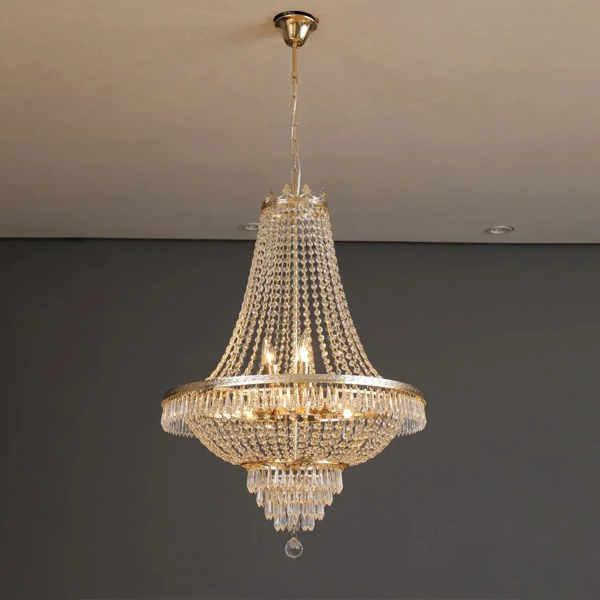 Luxury LED Crystal Chandelier for Modern Living Spaces