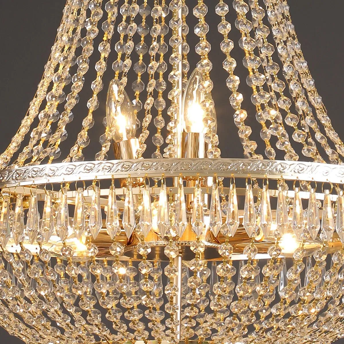 Luxury LED Crystal Chandelier for Modern Living Spaces