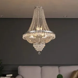 Luxury LED Crystal Chandelier for Modern Living Spaces