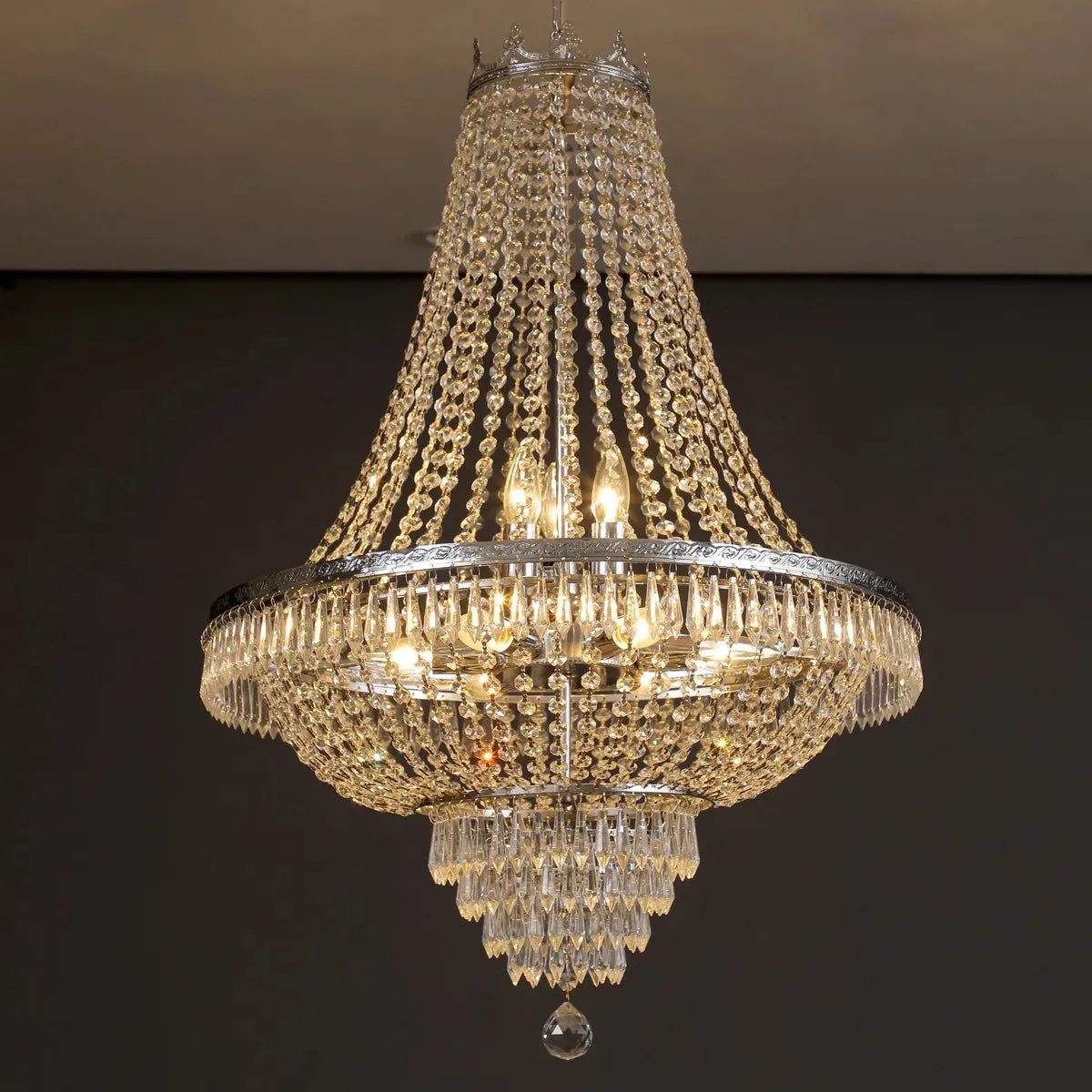 Luxury LED Crystal Chandelier for Modern Living Spaces